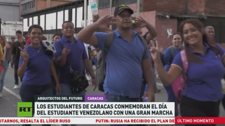 Los estudiantes de Caracas confirman disposición a defender al país ante amenazas de EE.UU.