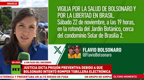 Justicia dicta prisión preventiva debido a que Bolsonaro intentó romper tobillera electrónica