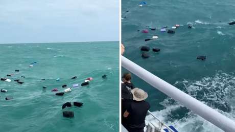 VIDEO: Brusca maniobra deja sin maletas a turistas de un barco