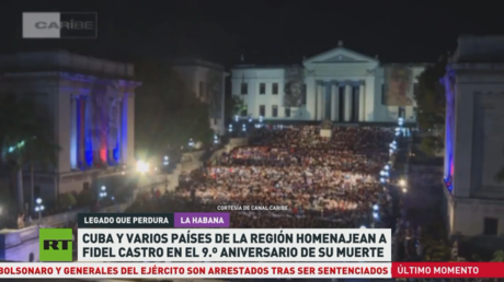 Cuba y varios países de la región homenajean a Fidel Castro en el 9.º aniversario de su muerte