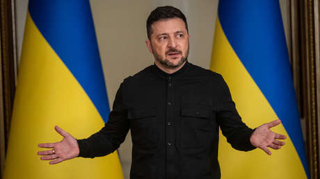 El líder del régimen ucraniano, Vladímir Zelenski