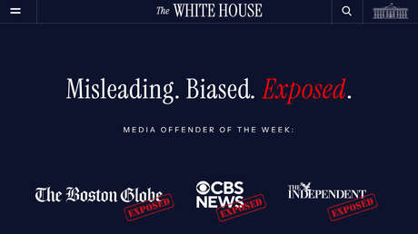 Trump lanza el 'Salón de la Vergüenza' para señalar medios adheridos a "locura izquierdista"