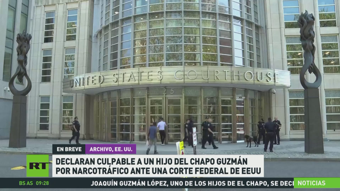 Hijo de 'El Chapo' se declara culpable de narcotráfico ante una corte federal de EE.UU.