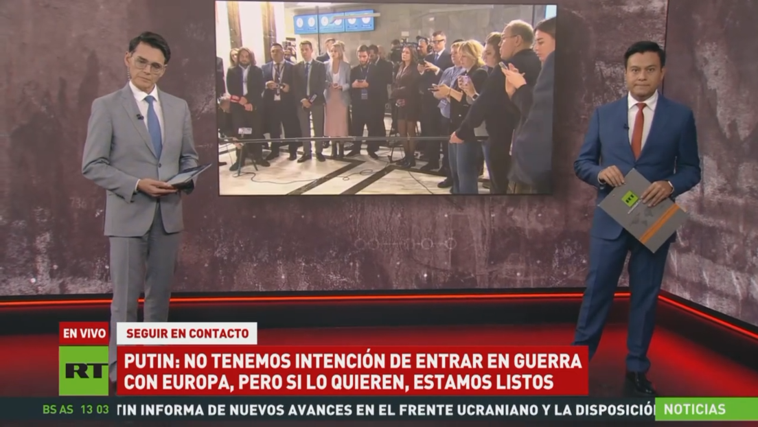 Putin: No tenemos intención de entrar en guerra con Europa, pero si lo quieren, estamos listos