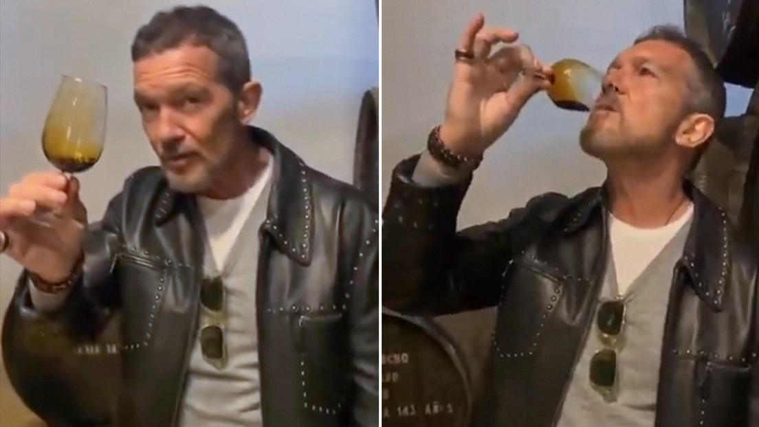 La reacción de Antonio Banderas tras probar un vino de 1728 (VIDEO)