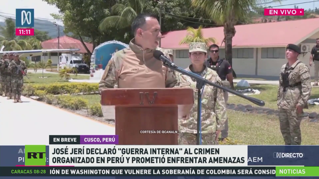 José Jerí declara "guerra interna" al crimen organizado en Perú y promete enfrentar amenazas