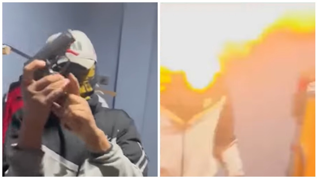 VIDEO: Extorsionador se graba amenazando con un arma, pero pasa algo inesperado