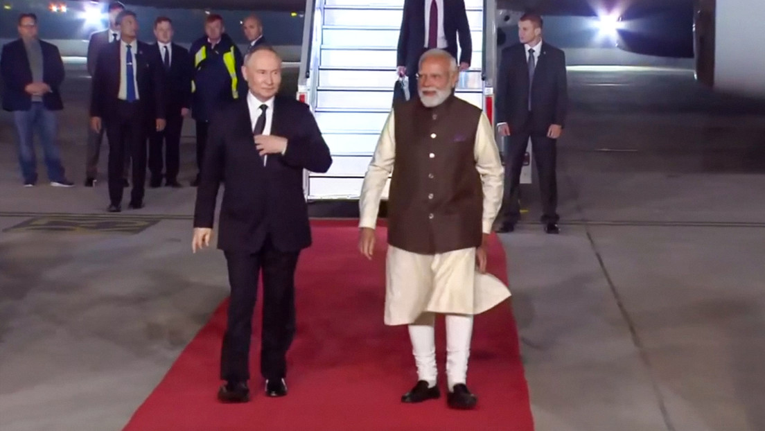 PRIMERAS IMÁGENES de Putin en la India