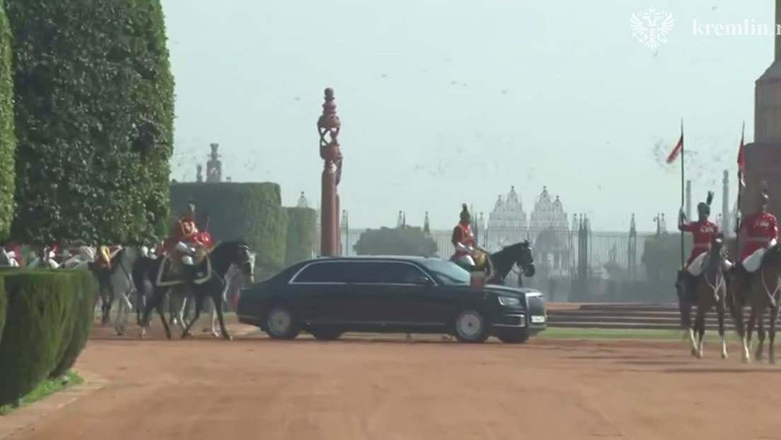 Histórica visita: Así fue el cálido recibimiento a Vladímir Putin en la India (VIDEO COMPLETO)