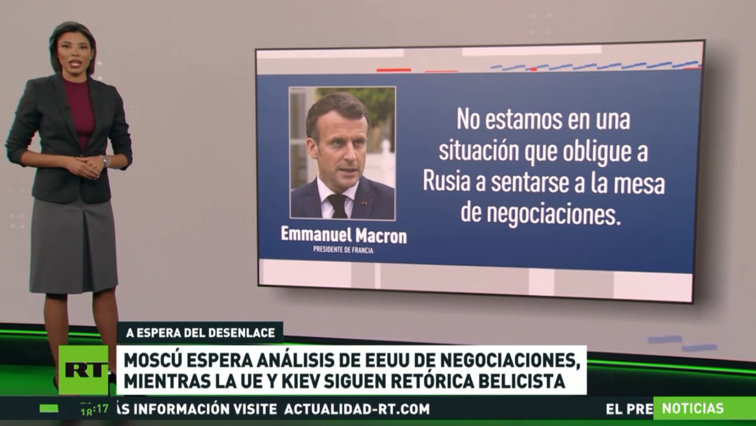 Moscú espera por el análisis de EE.UU. sobre las negociaciones, mientras la UE y Kiev siguen su retórica belicista