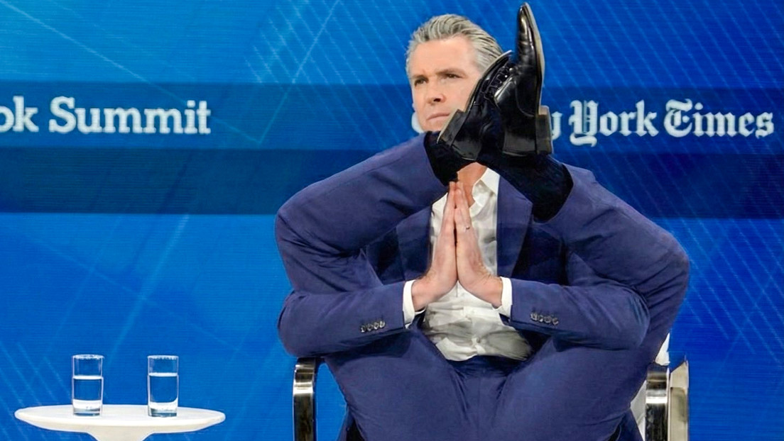 "La democracia requiere flexibilidad": Gobernador de California responde a críticas por su peculiar postura en una foto