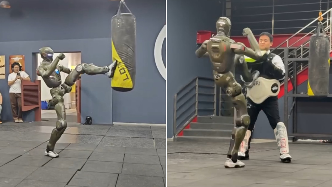 VIDEO: CEO chino se convierte en la primera persona en pelear con un robot humanoide