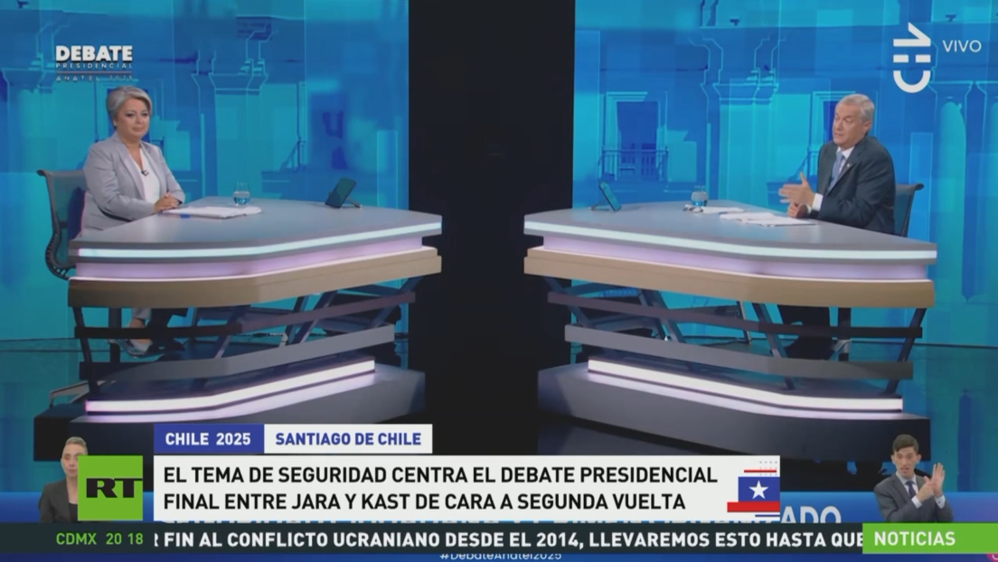 La seguridad centra el debate presidencial final entre Jara y Kast de cara a la segunda vuelta
