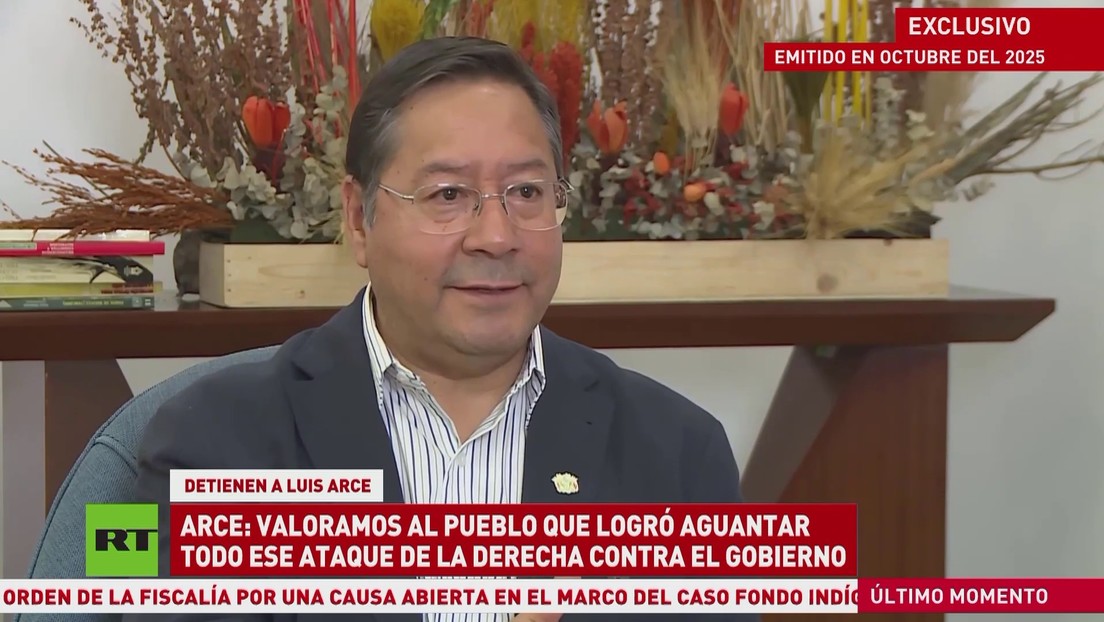 Eso es lo que dijo Arce en una entrevista con RT hace dos meses