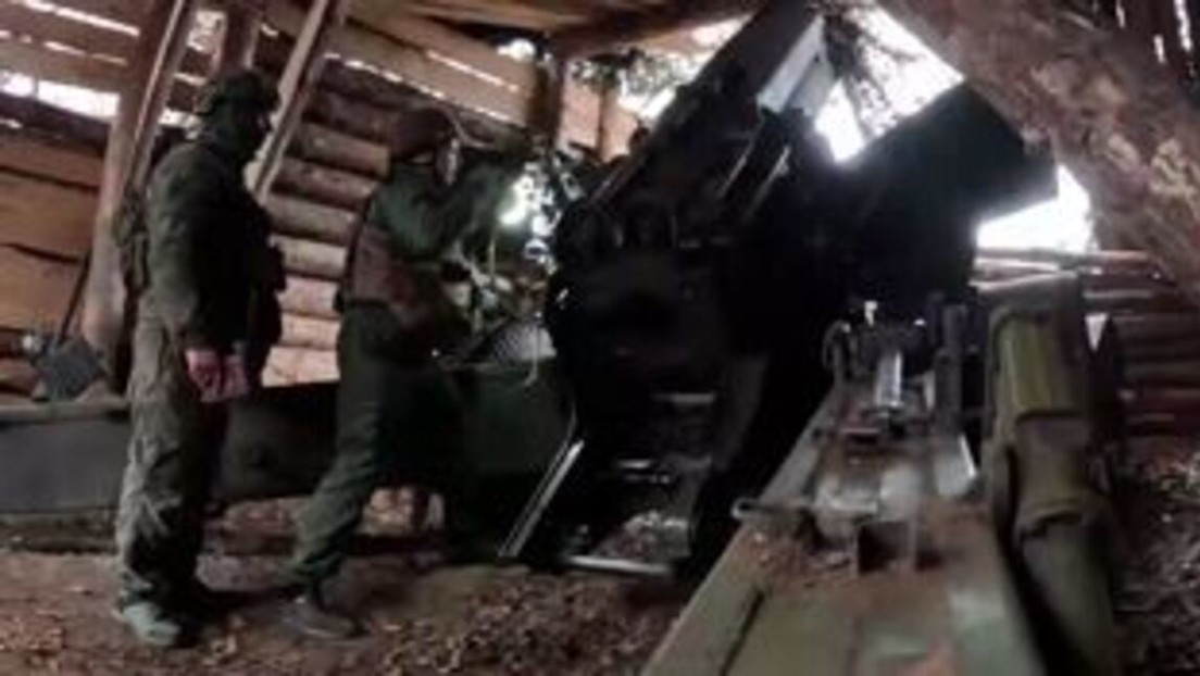 VIDEO: Artillería rusa convierte en pedazos un lugar de despegue de drones enemigos