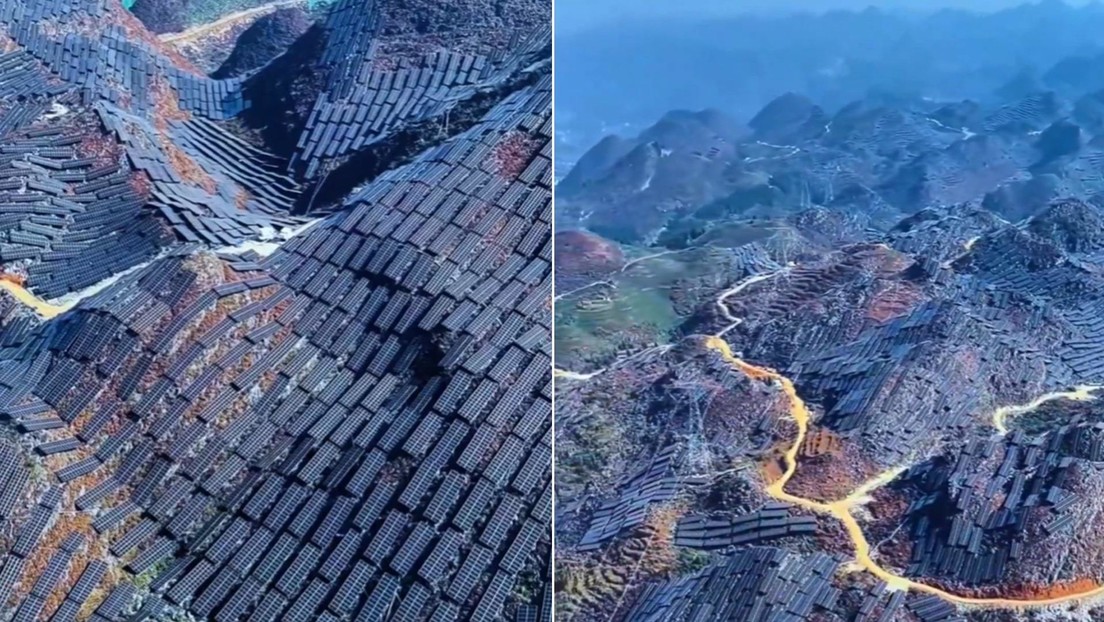 Un Silicon Valley a lo chino: miles de paneles solares cubren las montañas de Guizhou (VIDEO)