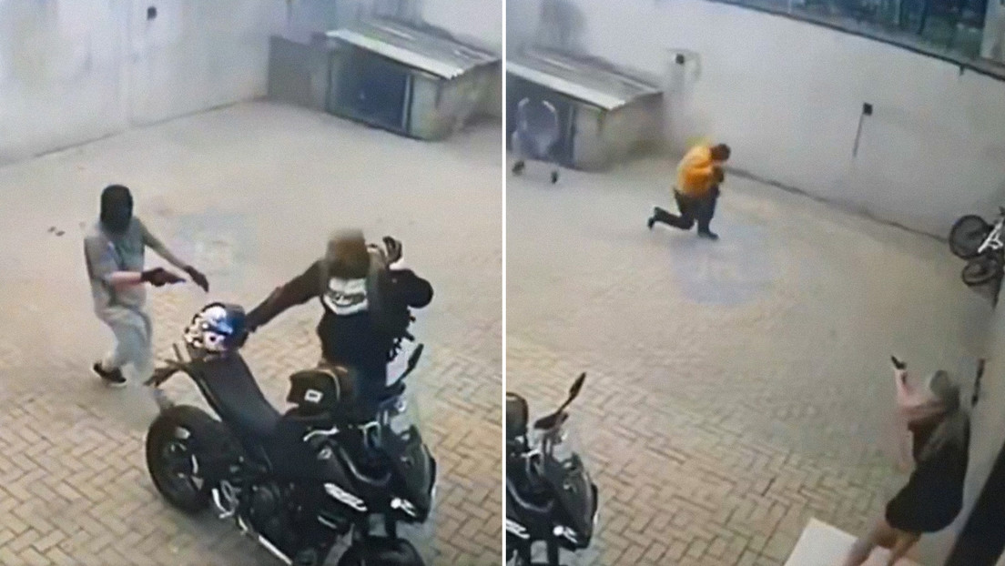 VIDEO: Mujer abre fuego contra 3 asaltantes encapuchados para defender a su marido