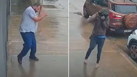 VIDEO: Hombre arroja las llaves de su coche para que no le roben