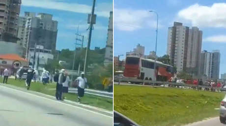 VIDEO: Hinchas rivales protagonizan una brutal pelea en autopista de Brasil