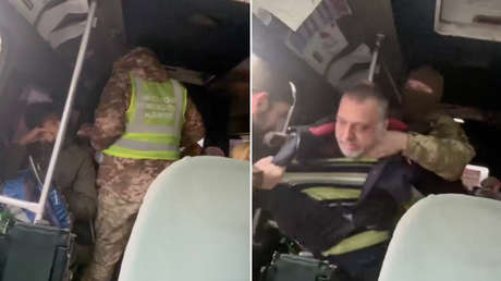 "Tengo todo el derecho": Reclutadores ucranianios movilizan forzosamente a un pasajero en un minibús (VIDEO)