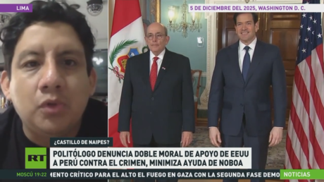 Politólogo denuncia doble moral de apoyo de EE.UU. a Perú contra el crimen y minimiza ayuda de Noboa