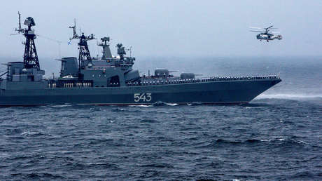 Un destacamento de la Flota rusa del Pacífico entra en el mar Rojo