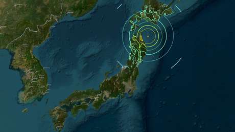 Amenaza de tsunami tras un potente terremoto frente a las costas de Japón