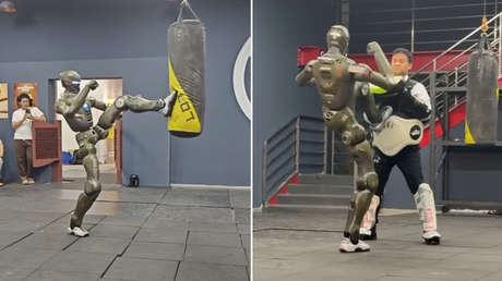 VIDEO: CEO chino se convierte en la primera persona en pelear con un robot humanoide