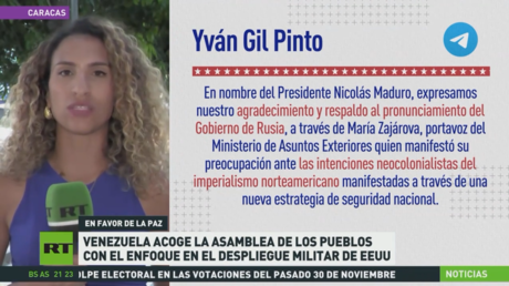 Venezuela acoge la Asamblea de los Pueblos por la Paz y la Soberanía