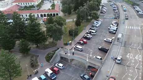 FUERTE VIDEO: Imágenes áreas de los atacantes disparando en el tiroteo en una playa en Australia