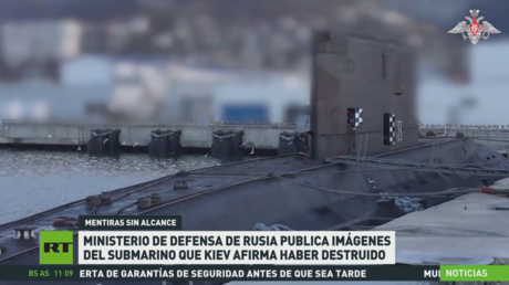 Ministerio de Defensa de Rusia publica imágenes del submarino que Kiev afirma haber destruido