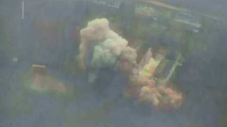 VIDEO: Misil ruso pulveriza una guarida de las fuerzas ucranianas