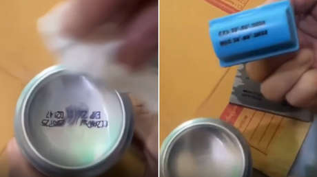 Empleados borran fechas de caducidad en latas para revenderlas (VIDEO)