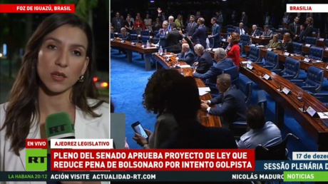 Senado de Brasil aprueba proyecto de ley que reduce pena de Bolsonaro por intento golpista