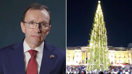 "Un cactus deprimente": Canciller noruego responde a burlas de británicos sobre el abeto navideño regalado