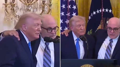 Se hace viral un video en el que Trump no sabe cómo reaccionar