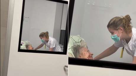 VIDEO: Abuela sangra en un hospital de Moscú y la enfermera reacciona así