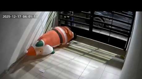 VIDEO: Roban un Papá Noel inflable de una cochera en México