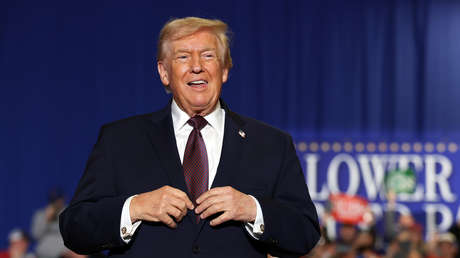 "¿Cuál es la jirafa?": Trump se burla de Biden (VIDEO)