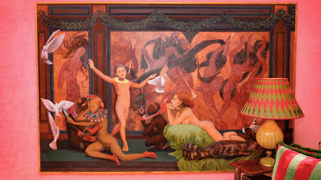 'Ceremonia de mayoría de edad': sale a la luz un perturbador mural de Epstein