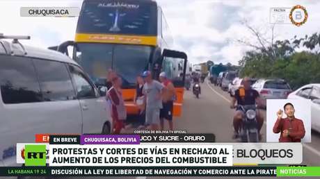 Protestas y cortes de vías en rechazo al aumento de los precios del combustible en Bolivia