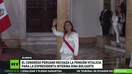 El Congreso de Perú rechaza la pensión vitalicia para la expresidenta interna Dina Boluarte