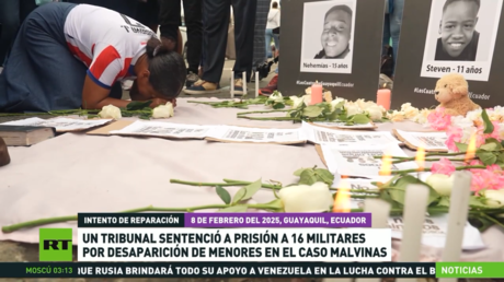 Un tribunal de Ecuador sentencia a prisión a 16 militares por desaparición de menores en el caso Malvinas