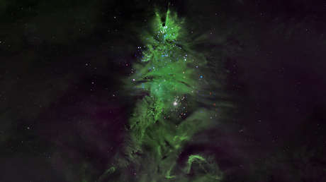 Fotografía de un 'árbol de Navidad cósmico' que te deja sin aliento