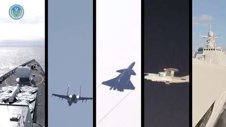 Destructores, cazas y bombarderos: megamaniobras de China alrededor de Taiwán (VIDEO)