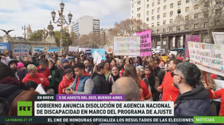 Gobierno argentino anuncia disolución de Agencia Nacional de Discapacidad en marco del programa de ajuste