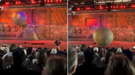 VIDEO: Una enorme roca golpea a un hombre durante una obra de 'Indiana Jones'