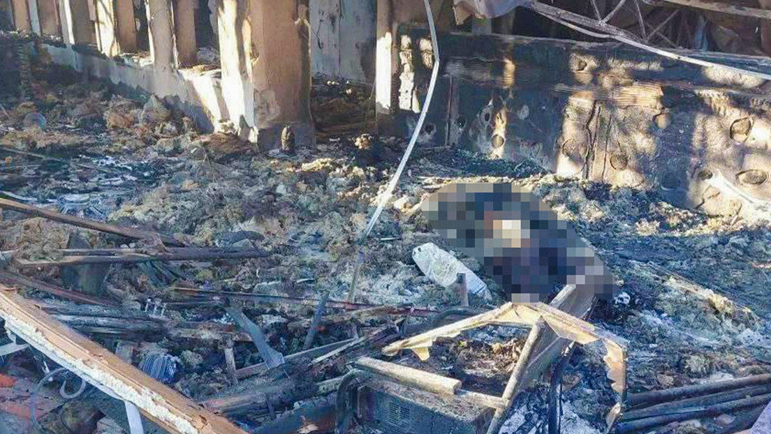 FUERTES IMÁGENES desde el lugar de la masacre perpetrada por Kiev contra civiles rusos que celebraban el Año Nuevo