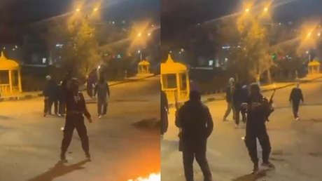 VIDEO: Grupos armados salen a las calles en el oeste de Irán