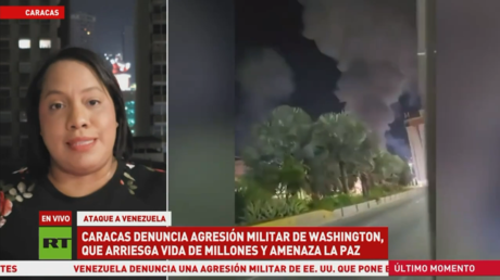 Corresponsal de RT reporta desde Caracas en medio de la agresión militar de EE.UU. contra Venezuela